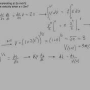 Acceleration As A Function Of Position Example