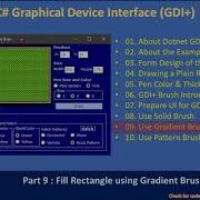 C GDI Plus Part 9 Gradient Brush C Advanced 159