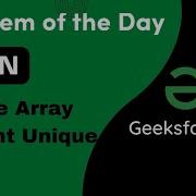 11 Jan Make Array Elements Unique C GFG Problem Of The Day POTD
