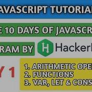 1 JavaScript Tutorial For Beginners Var Let Const Operators Functions In JavaScript