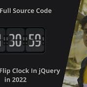 Realistic Flip Clock In JQuery With Html Css And Js In 2022 By Jishaansinghal With Full Source Code