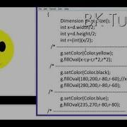 Draw Smiley Face In Java Applet By BKTutorial