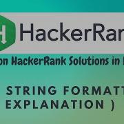 22 Hackerrank String Formatting Python HackerRank Solutions In Hindi Python Hackerrank