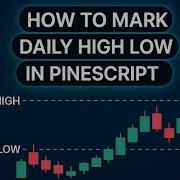 How To Mark Daily High Low On Lower Timeframes LTF TradingView Pine Script Tutorial
