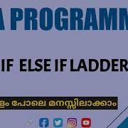 Java If Else If Ladder Java Programming Malayalam Tutorial