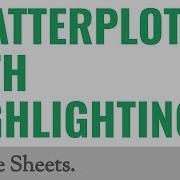 Scatterplots With Highlighting Google Sheets