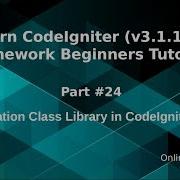 Learn CodeIgniter V3 1 10 Framework Beginners Tutorial 24 Migration Class Library Package In CI
