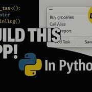 Build A Professional To Do List App In Python With GUI Installer Custom Icon Full Tutorial