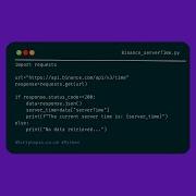 Python Binance Get Server Time