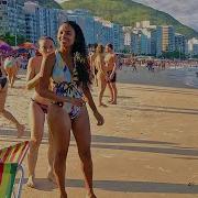 Walking COPACABANA BEACH Rio De Janeiro Brazil 4K Compilation