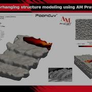 Overhanging Structure Modeling Using AM PravaH