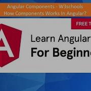 Angular Components Learn Angular How To Use Components In Angular W3schools