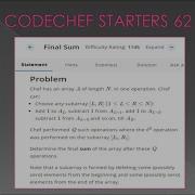CODECHEF Starters 62 Contest Final Sum Problem Explanation With Solution In Tamil