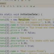 Restaurant Menu Part 4 Contructors And Overloading