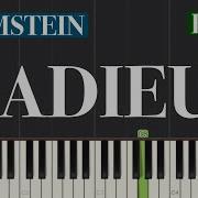 Rammstein Adieu Piano Tutorial Easy
