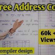 Three Address Code In Compiler Design Quadruple Triple And Indirect Triple Lec 19