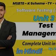 Unit 3 Test Management MSBTE Software Testing Diploma K Scheme 316314 In 1 Hour