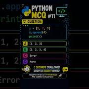 Python MCQ Challenge 11 Only Beginners Get This Wrong Shorts Python