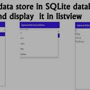 How To Get Value From The Spinner And Display It In Listview With SQLite Database In Android