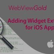 How To Add Widget Extension To IOS Swift WebView App Xcode