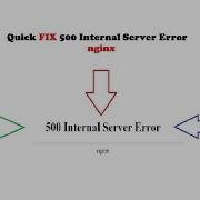 Quick FIX 500 Internal Server Error Nginx Webpage Error