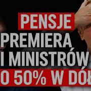 Pensje Premiera I Ministrów O 50 W Dół IPP