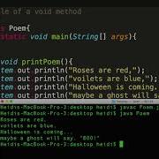 Creating A Void Method In Java