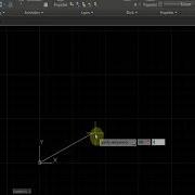 AutoCAD 2018 Tutorial For Beginners 75 HOW TO DRAW A LINE USING DYNAMIC INPUT COMMAND