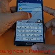 Samsung Galaxy Note 3 Password Unlock Note 3 Hard Reset
