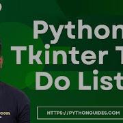 Python Tkinter To Do List To Do List Python Tkinter Python Tkinter GUI Tutorial