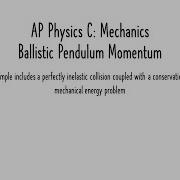 Ballistic Pendulum In Elastic Collision