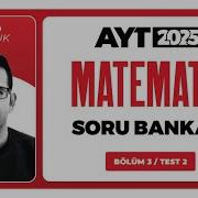 AYT 3D Matematik Soru Bankası Bölüm 03 Test 02 Soru Çözümleri Eyüp Boncuk