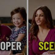 Modern Family Bloopers Vs The Actual Scene
