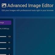 Advanced Image Editor In HTML CSS JavaScript Blue Themed UI With Filters Cropping Adjustment