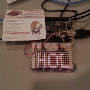 Adafruit LED Matrix Ticker With BeagleBone Black