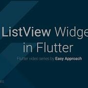 Listview Widget Flutter Video Tutorial In English Part 13