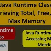 Java Runtime Class Retrieving Total Free And Max Memory Java Runtime Class