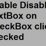Enable Disable TextBox On CheckBox Click Checked Unchecked Using JQuery