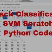 Attack Classification SVM Scratch Python Code Support Vector Machine SVM Scratch Python Code