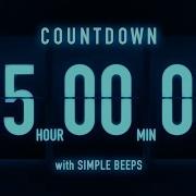 5 Hours Countdown Timer Flip Clock With Simple Beeps