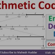 Arithmetic Coding Solved Example Graphical Arithmetic Coding Image Compression Vidya Mahesh Huddar