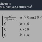 Binomial Theorem Part 1 Foundations