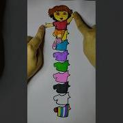 Dora Version Which Color Art Viral Shorts Dora Satisfying