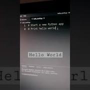 Hello World In Python