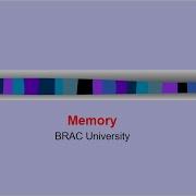 CSE260 Lecture 11 Memory DZK Dewan Ziaul Karim Spring 2023 Brac University