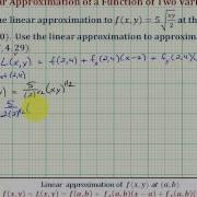 Find A Linear Approximation To A Function Of Two Variables And Estimate A Function Value
