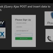 Python Flask JQuery Ajax POST And Insert Data To PostgreSQL