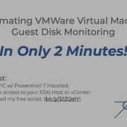 Automating VMWare Guest Disk Monitoring With PowerShell