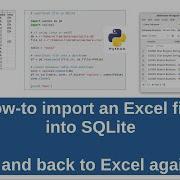How To Import An Excel File Into SQLite And Back To Excel Again
