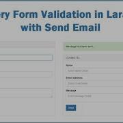 JQuery Form Validation In Laravel With Send Email